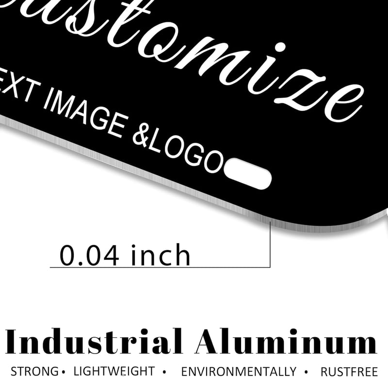 Personalized 7x4 Inch License Plate for Power Wheels & ATVs