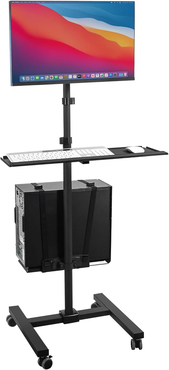 Mobile Computer Cart with Monitor Mount – 70