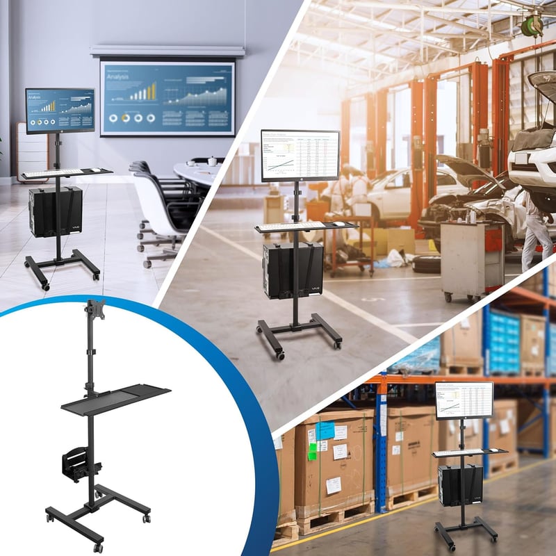 Mobile Computer Cart with Monitor Mount – 70