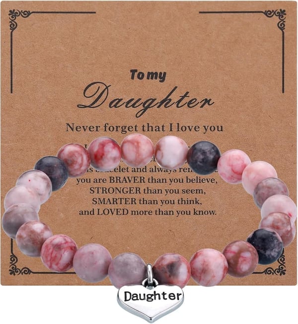 Daughter's Birthday Bracelet - Inspirational Gift from Mom & Dad