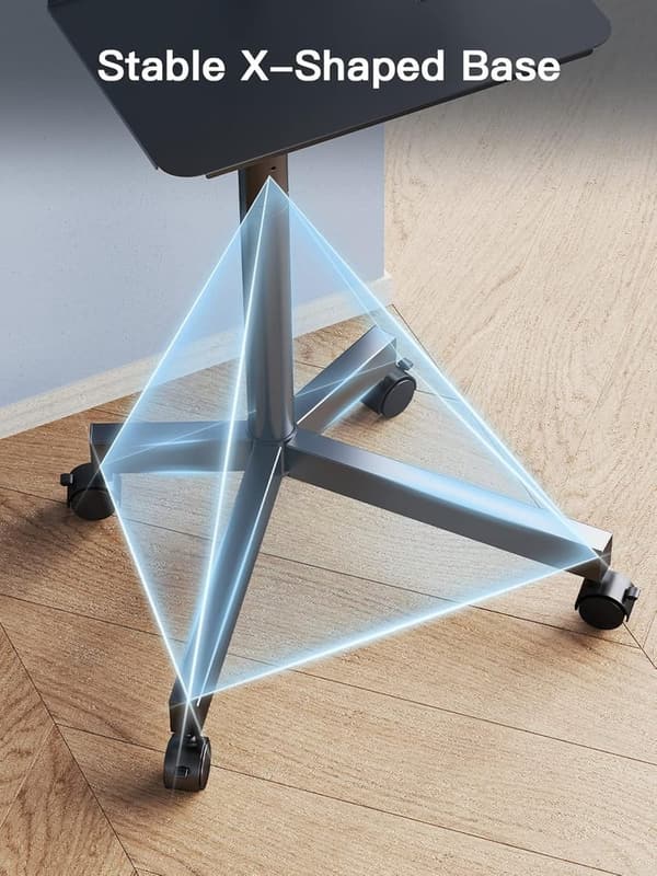 Height-Adjustable Mobile TV Stand for 23-60 Inch Screens