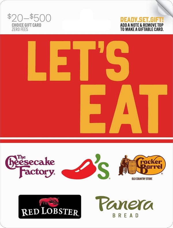 Gift Cards for Dining Out