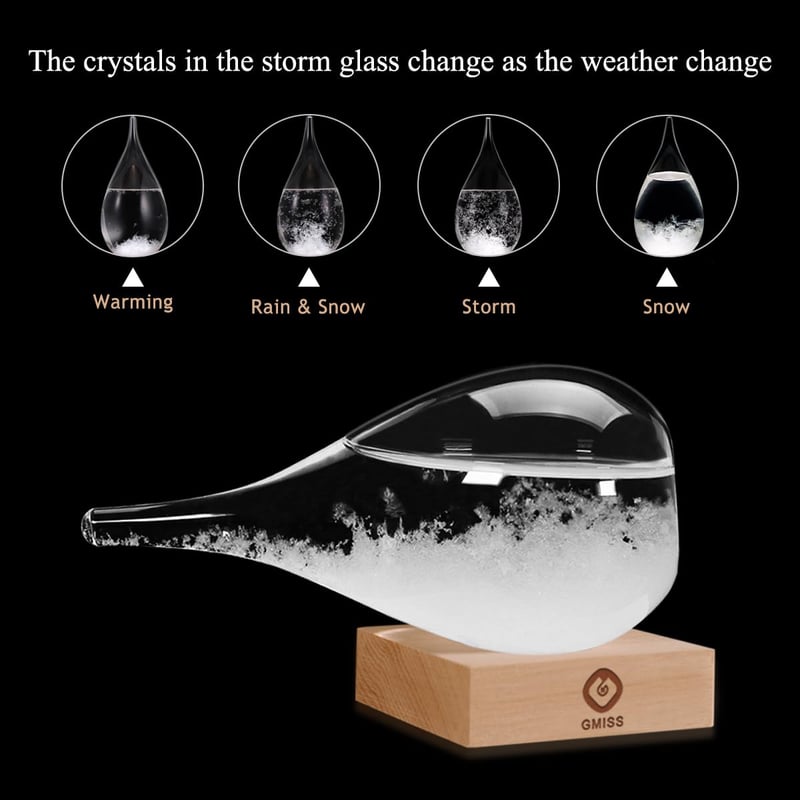 Storm Glass Bottle Decoration for Home & Office