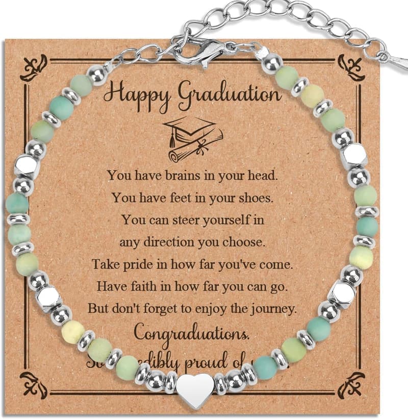 Inspirational Gemstone Bracelet for Graduation Gifts for Her