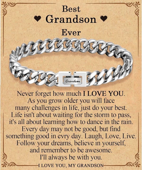 Cuban Bracelet for Men - Graduation, Birthday, Valentine's Gift