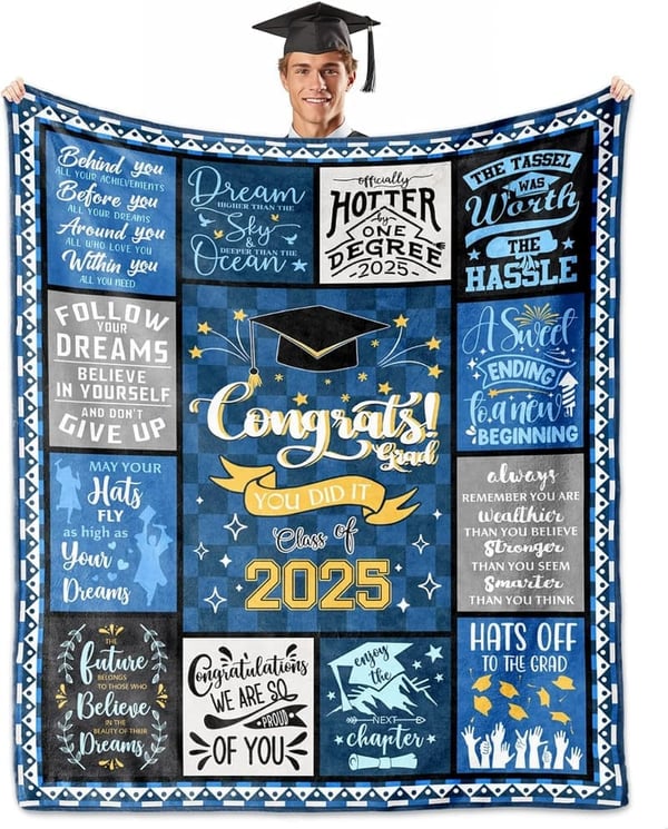 2025 Graduation Blanket Gift for Men, 60