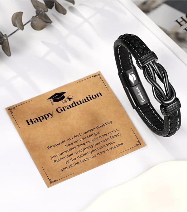 Men's Leather Bracelet - Perfect Birthday or Father's Day Gift