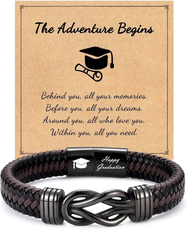 Graduation Bracelet Gift for Him - Perfect for Seniors
