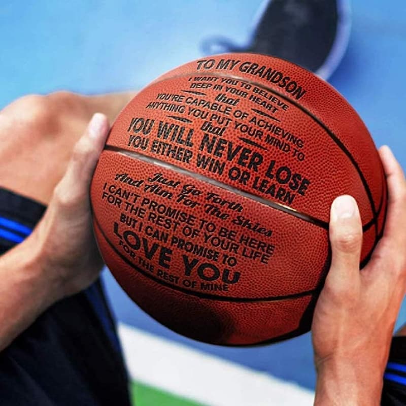 Personalized Engraved Basketball for Son from Parents