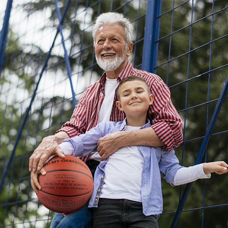 Personalized Engraved Basketball for Son from Parents