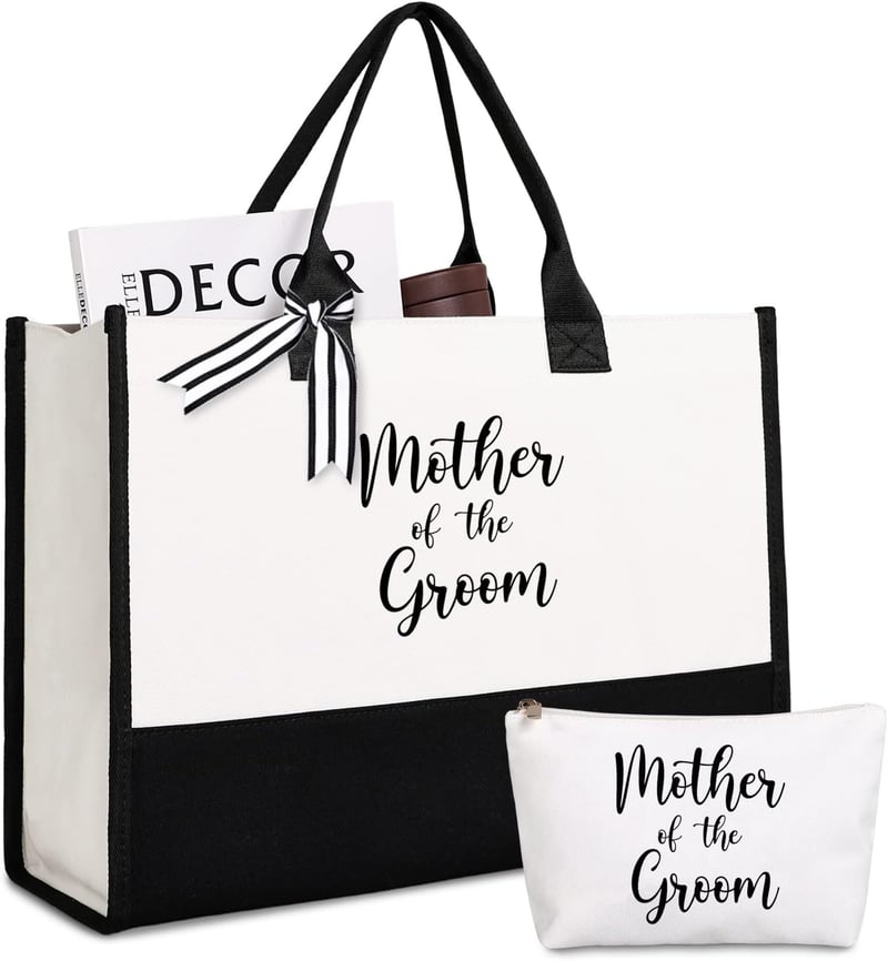 Mother of the Groom Tote Bag with Makeup Bag