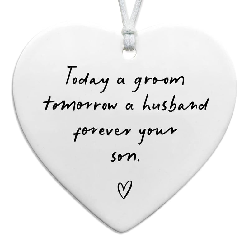 Wedding Gift for Mother of the Groom - Ceramic Heart Keepsake