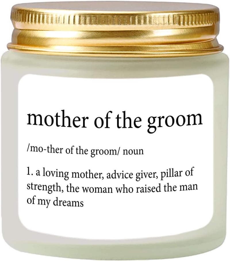 Wedding Gift for Mother of Groom - Lavender Scented Candle 4oz