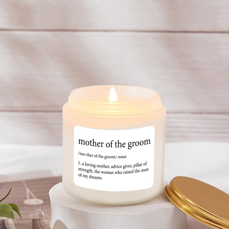 Wedding Gift for Mother of Groom - Lavender Scented Candle 4oz