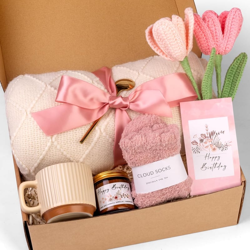 Relaxing Birthday Gift Basket for Women - Self Care Package