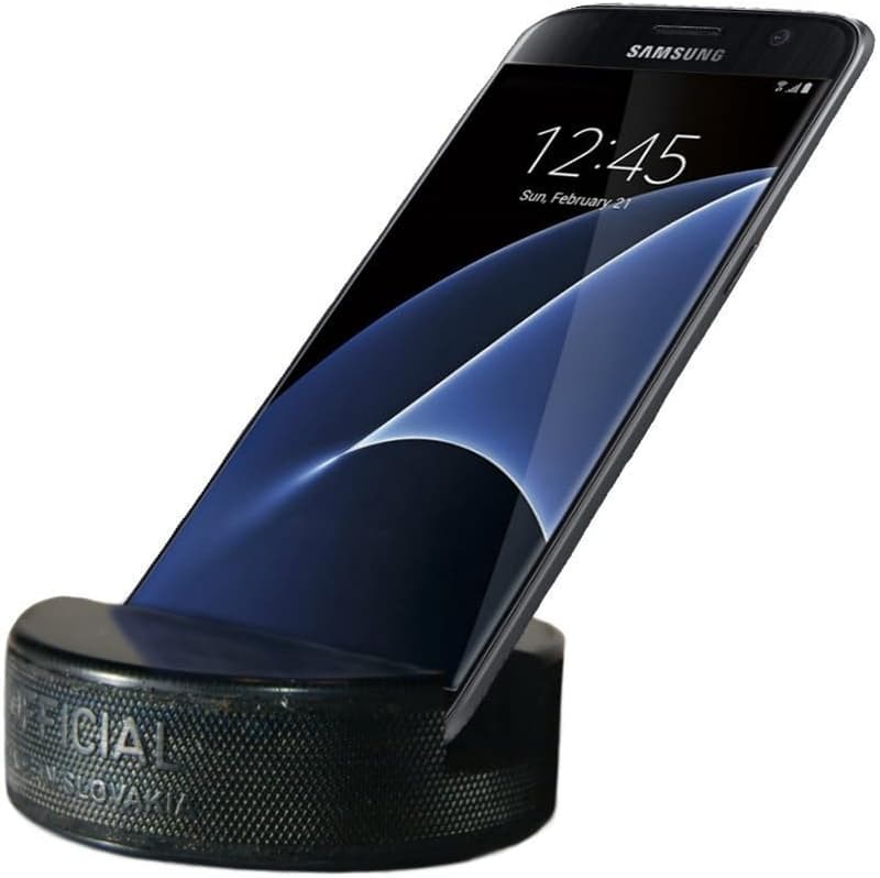Indestructible Hockey Puck Smartphone Stand - Universal Fit