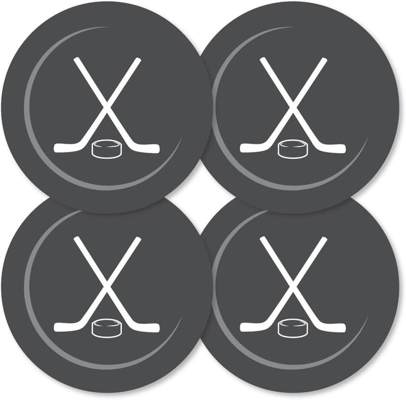 Hockey Puck Decorations - DIY Baby Shower or Birthday Set of 20