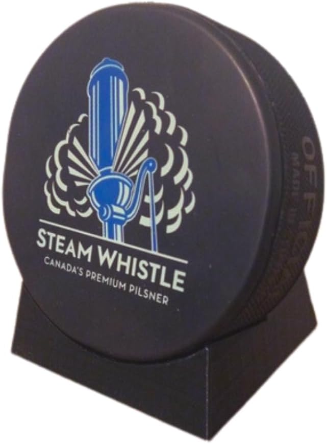 Hockey Puck Display Stand - Angled Holder for Regulation Pucks