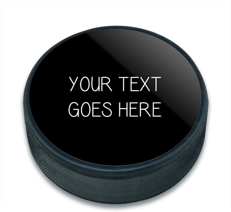 Custom Black Ice Hockey Puck for Any Occasion