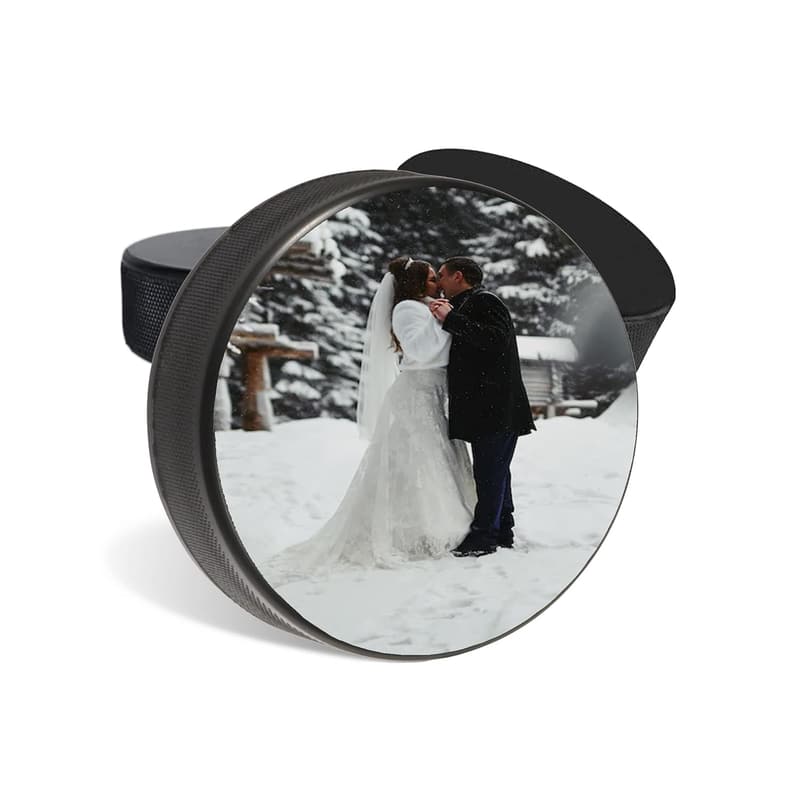 Customizable Regulation Hockey Puck - Personal Text or Photo