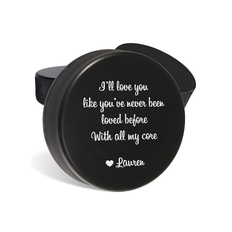 Customizable Regulation Hockey Puck - Personal Text or Photo