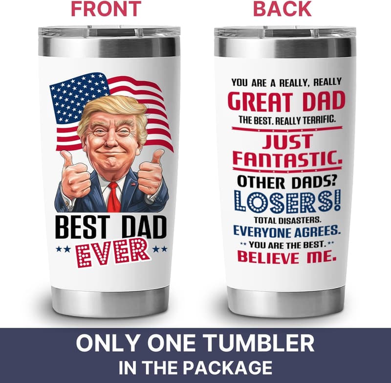 Father's Day 20 oz Tumbler - Best Dad Ever Gift
