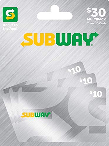 Subway Gift Cards - Multipack of 3
