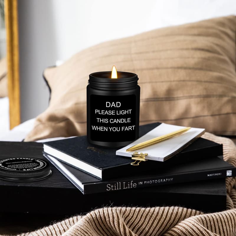 Father's Day Sandalwood Scented Candle (7 oz) for Dad