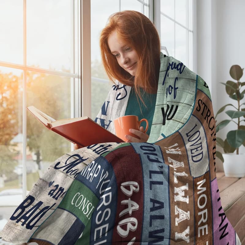 Personalized Blanket for Daughter from Dad, 60