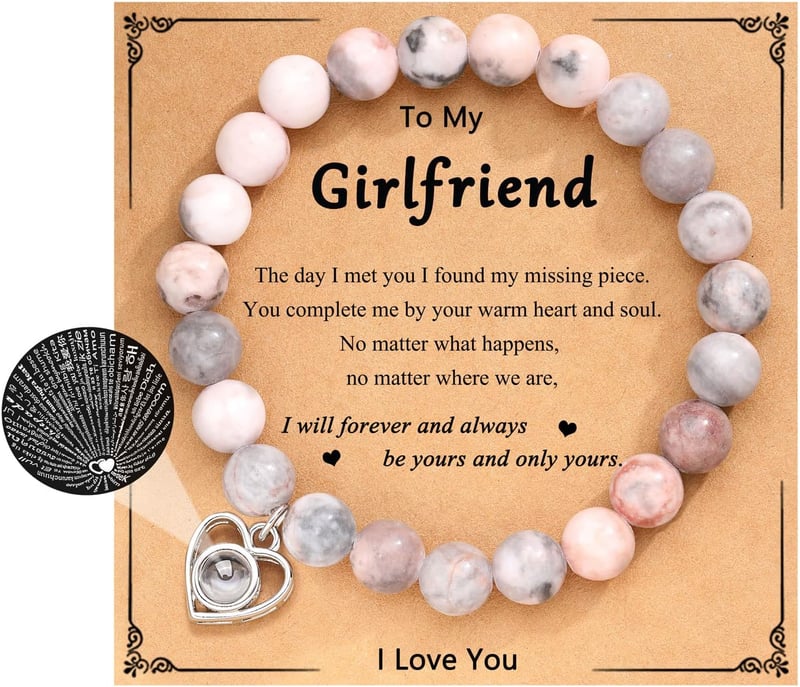 I Love You 100 Language Bracelet for Her - Birthday Gift