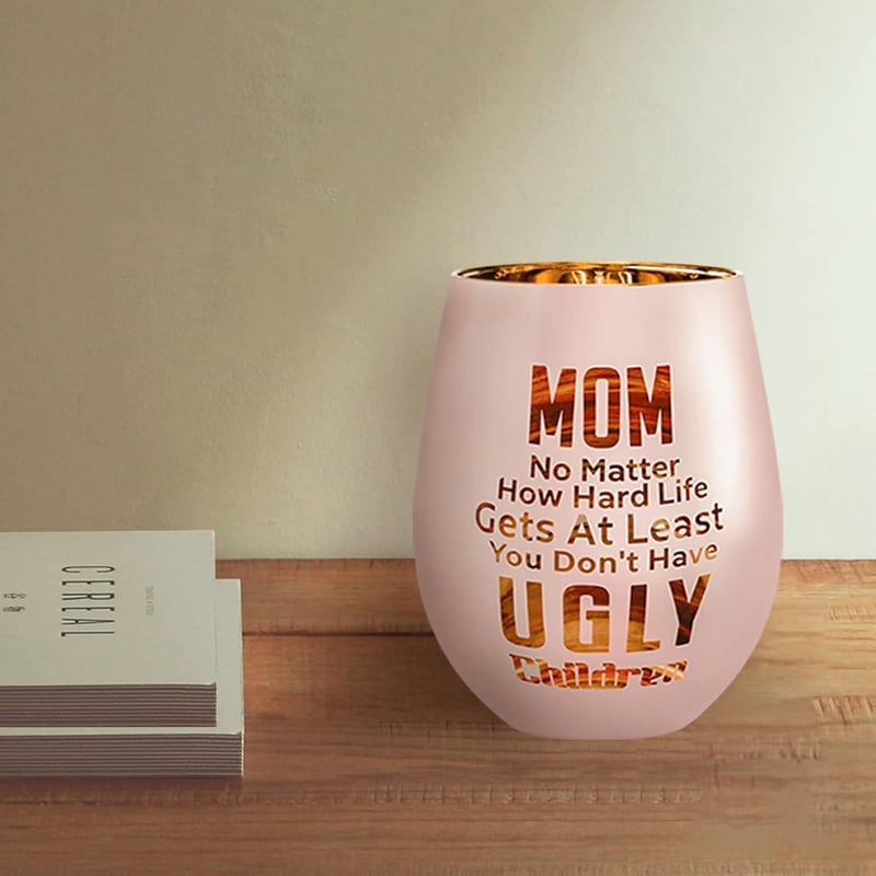 Mom Wine Glass – Funny Gift for Mother's Day or Birthday