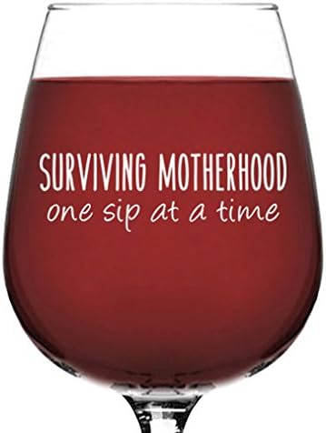 Funny Wine Glass for Mom – Mother's Day Gift