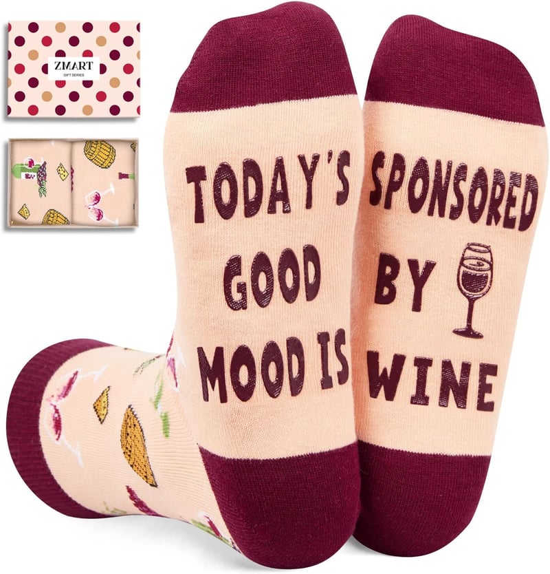 Funny Drink Lover Gift Set - Wine, Beer, Coffee Socks