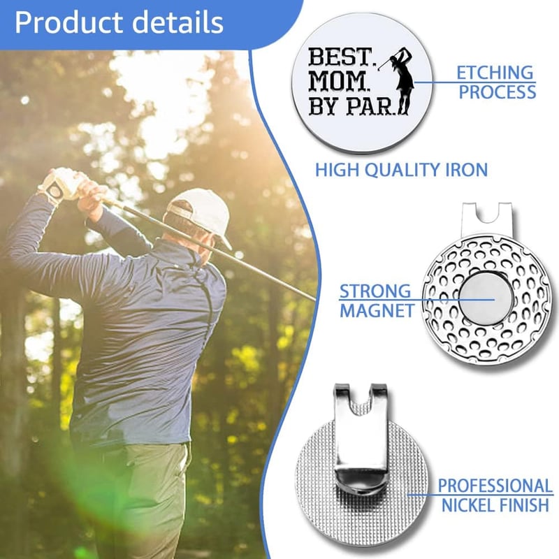 Funny Golf Gift for Women - Mom Golf Ball Marker with Clip