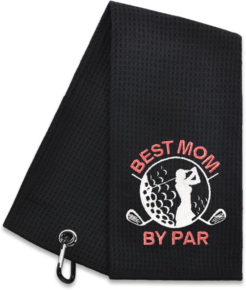 Golf Towel Gift for Mom, Embroidered, from Daughter or Son