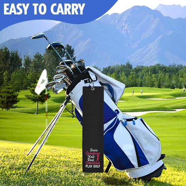 Grandma Golf Towel - Embroidered Gift for Women