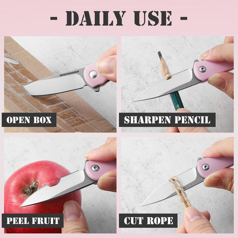 Pink Mini EDC Pocket Knife – 2.04
