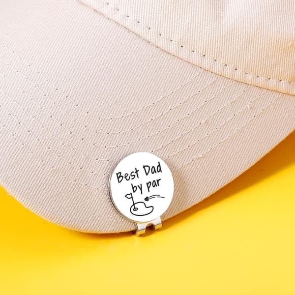 Father's Day Golf Ball Marker Hat Clip - Gift for Dad