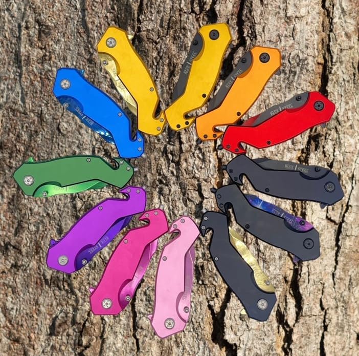 Personalized Light Pink Pocket Knife with Stainless Blade