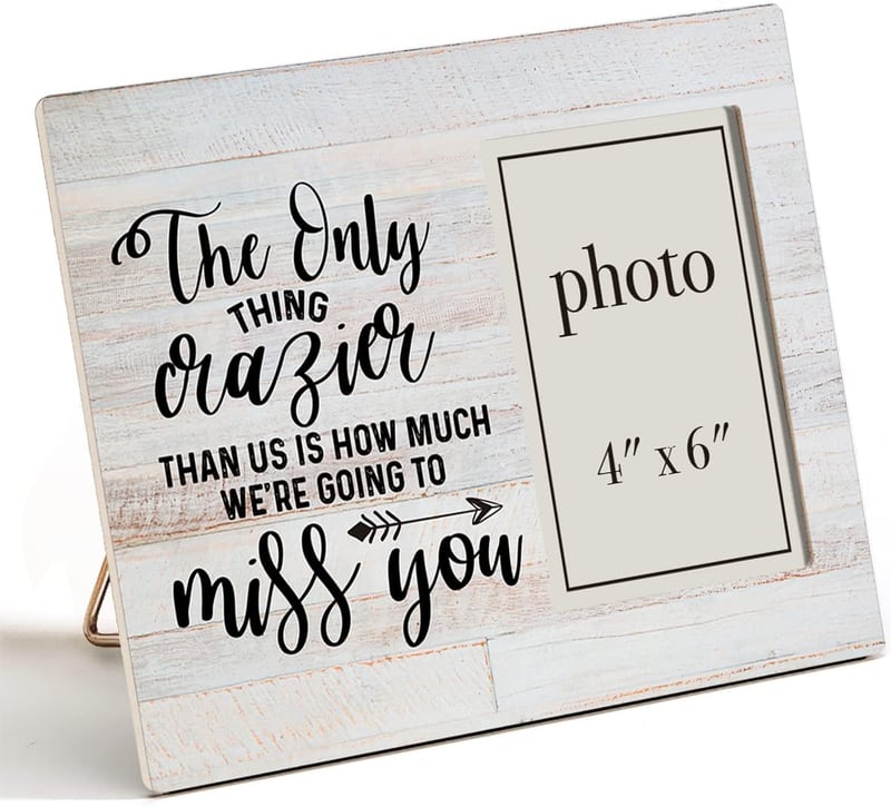 Going Away Gift: Wooden Picture Frame for Colleague, 4x6