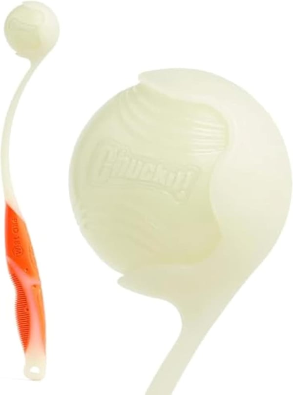 Chuckit! Pro 18-Inch Fetch Ball Launcher with Max Glow Ball