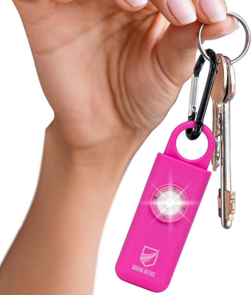 Siren Self-Defense Alarm Keychain - 130 dB with LED Light