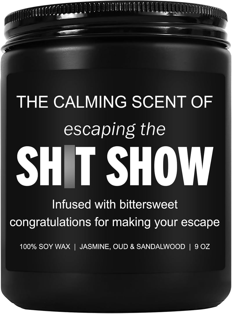 Going Away Candle - Sarcastic Farewell Gift for Coworkers