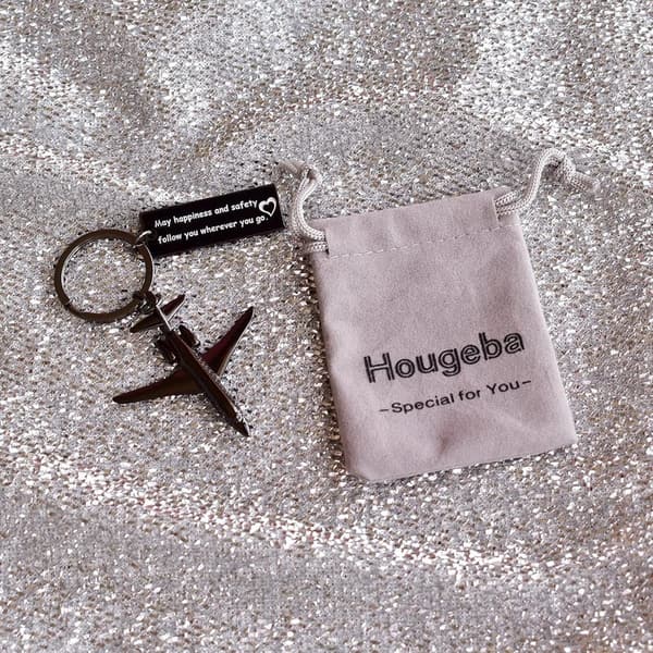 Retirement Airplane Keychain Gift for Friends & Coworkers