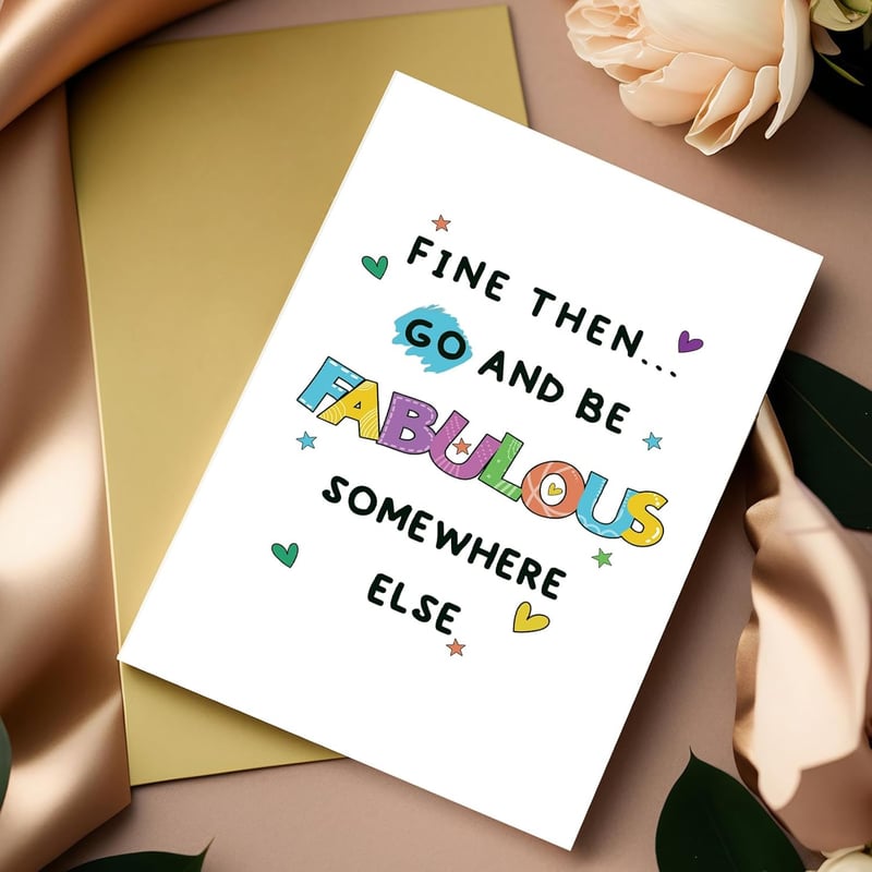 Going Away Card for Coworker - Funny & Fabulous Design
