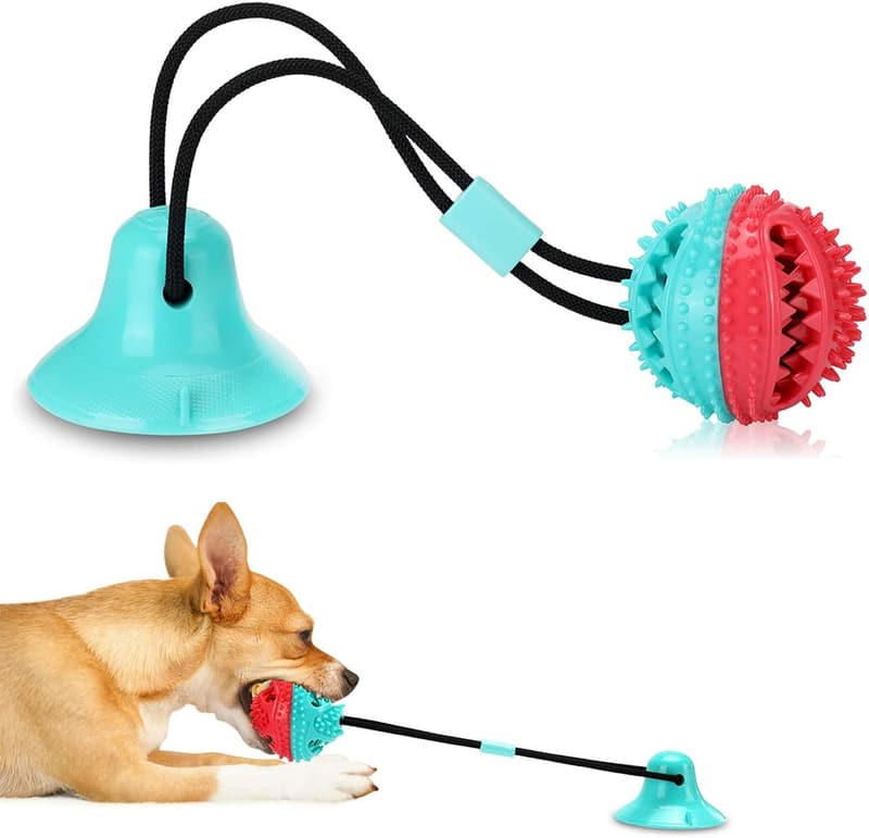 Interactive Dog Puzzle Treat Dispensing Ball for Puppies and Small Dogs
