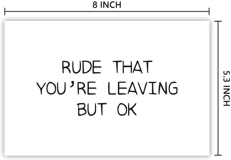 Funny New Job Card for Coworkers Leaving