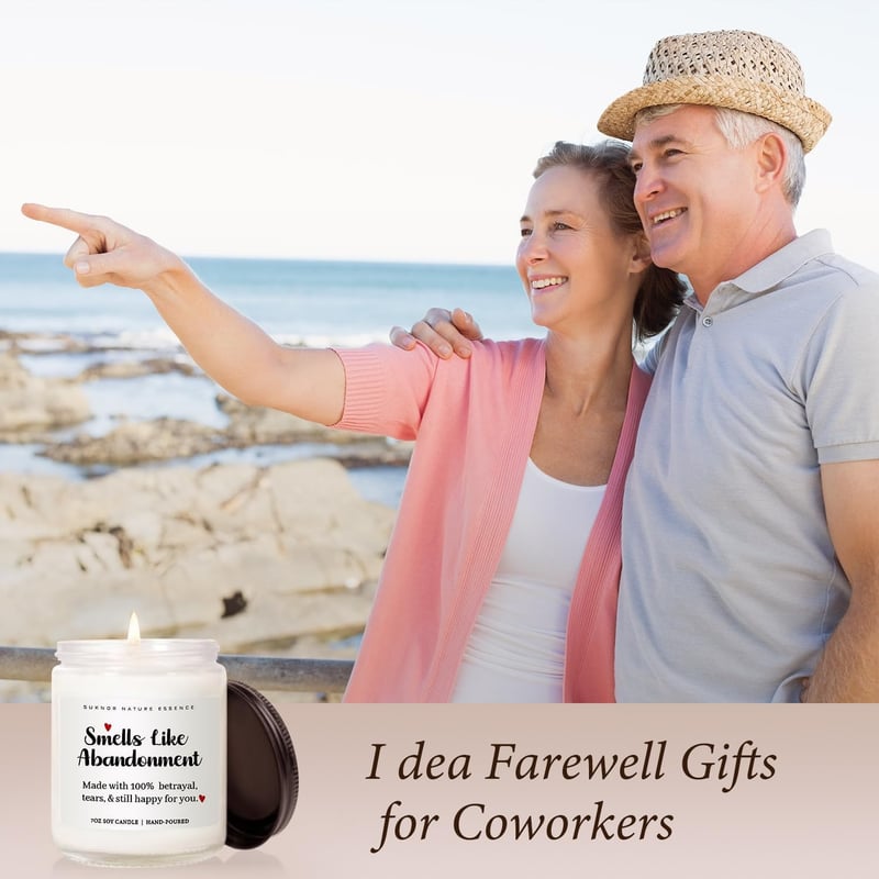 Retirement Gift: 7oz Lavender Scented Soy Candle for Women