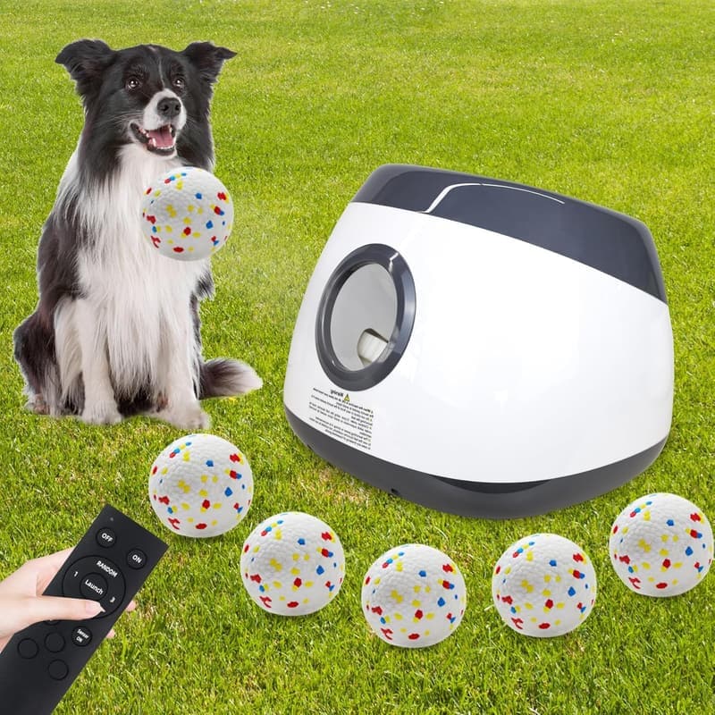 Upgraded Remote Control Dog Ball Launcher for Medium & Large Dogs