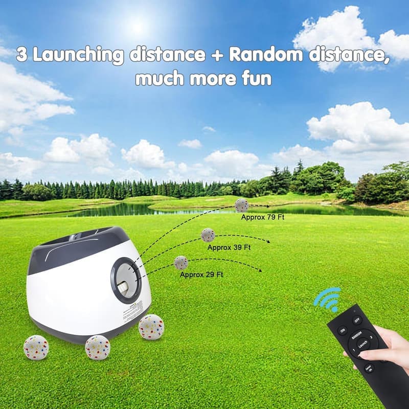 Upgraded Remote Control Dog Ball Launcher for Medium & Large Dogs